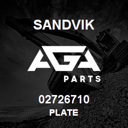 02726710 Sandvik PLATE | AGA Parts