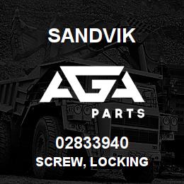 02833940 Sandvik SCREW, LOCKING | AGA Parts