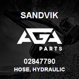 02847790 Sandvik HOSE, HYDRAULIC | AGA Parts