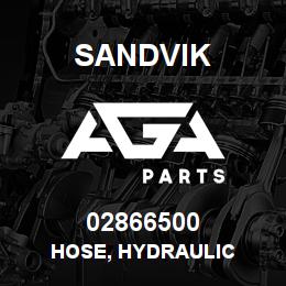 02866500 Sandvik HOSE, HYDRAULIC | AGA Parts