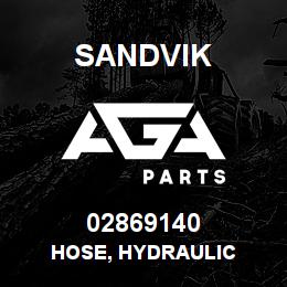 02869140 Sandvik HOSE, HYDRAULIC | AGA Parts
