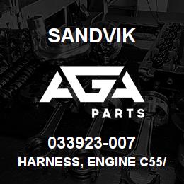 033923-007 Sandvik HARNESS, ENGINE C55/C75 W/CAT C27 | AGA Parts