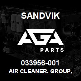 033956-001 Sandvik AIR CLEANER, GROUP, C27 | AGA Parts