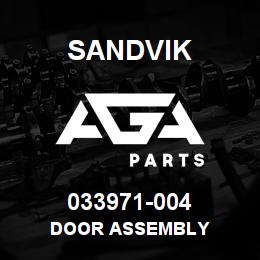033971-004 Sandvik DOOR ASSEMBLY | AGA Parts