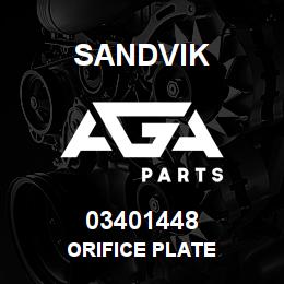 03401448 Sandvik ORIFICE PLATE | AGA Parts