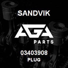 03403908 Sandvik PLUG | AGA Parts
