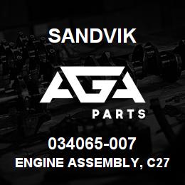 034065-007 Sandvik ENGINE ASSEMBLY, C27 875HP@1800RPM | AGA Parts