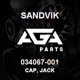 034067-001 Sandvik CAP, JACK | AGA Parts