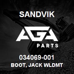 034069-001 Sandvik BOOT, JACK WLDMT | AGA Parts