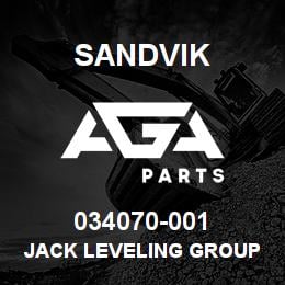034070-001 Sandvik JACK LEVELING GROUP D75KS | AGA Parts