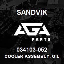 034103-052 Sandvik COOLER ASSEMBLY, OIL | AGA Parts