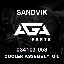 034103-053 Sandvik COOLER ASSEMBLY, OIL, COMPRESSOR | AGA Parts