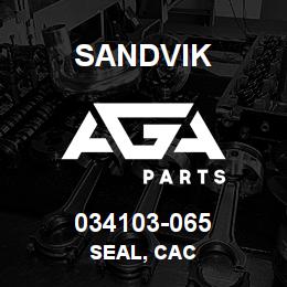 034103-065 Sandvik SEAL, CAC | AGA Parts