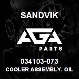 034103-073 Sandvik COOLER ASSEMBLY, OIL, COMPRESSOR | AGA Parts