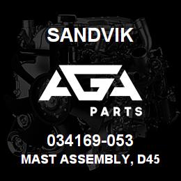 034169-053 Sandvik MAST ASSEMBLY, D45 | AGA Parts