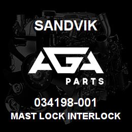 034198-001 Sandvik MAST LOCK INTERLOCK KIT | AGA Parts