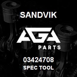 03424708 Sandvik SPEC TOOL | AGA Parts
