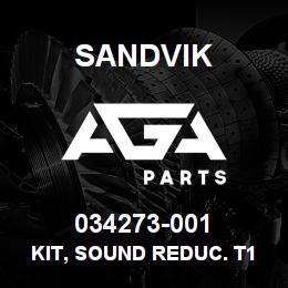 034273-001 Sandvik KIT, SOUND REDUC. T1000 | AGA Parts