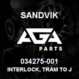034275-001 Sandvik INTERLOCK, TRAM TO JACK & HEAD C55 | AGA Parts