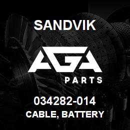 034282-014 Sandvik CABLE, BATTERY | AGA Parts