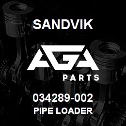 034289-002 Sandvik PIPE LOADER | AGA Parts