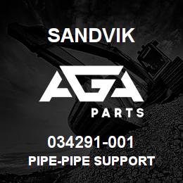 034291-001 Sandvik PIPE-PIPE SUPPORT | AGA Parts