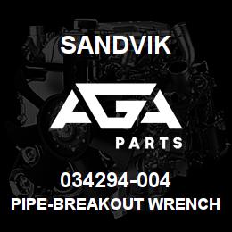 034294-004 Sandvik PIPE-BREAKOUT WRENCH | AGA Parts