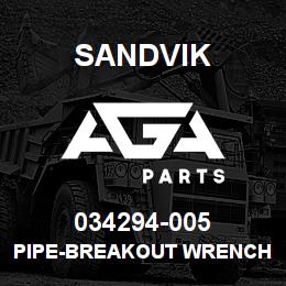 034294-005 Sandvik PIPE-BREAKOUT WRENCH | AGA Parts