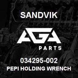 034295-002 Sandvik PEPI HOLDING WRENCH | AGA Parts