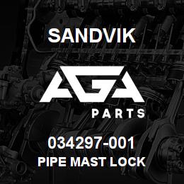 034297-001 Sandvik PIPE MAST LOCK | AGA Parts