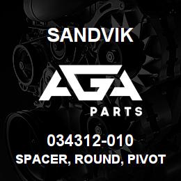 034312-010 Sandvik SPACER, ROUND, PIVOT | AGA Parts