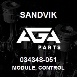 034348-051 Sandvik MODULE, CONTROL | AGA Parts
