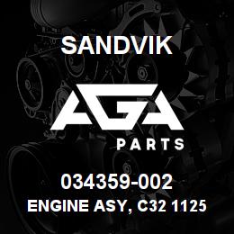 034359-002 Sandvik ENGINE ASY, C32 1125HP@1800RPM | AGA Parts