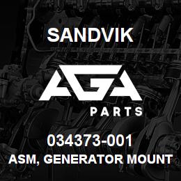 034373-001 Sandvik ASM, GENERATOR MOUNTING AND DECKIN | AGA Parts