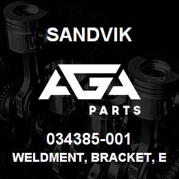 034385-001 Sandvik WELDMENT, BRACKET, ENG MTG | AGA Parts