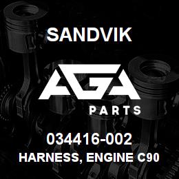 034416-002 Sandvik HARNESS, ENGINE C90 LP CAT C32 | AGA Parts