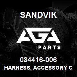 034416-006 Sandvik HARNESS, ACCESSORY C90 LP | AGA Parts