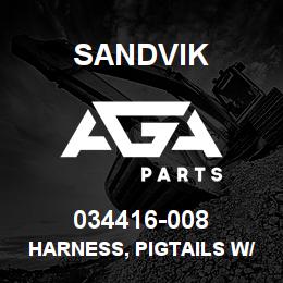 034416-008 Sandvik HARNESS, PIGTAILS W/PANEL C90 LP | AGA Parts