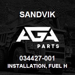 034427-001 Sandvik INSTALLATION, FUEL HOUSING | AGA Parts