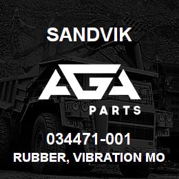 034471-001 Sandvik RUBBER, VIBRATION MOUNT | AGA Parts
