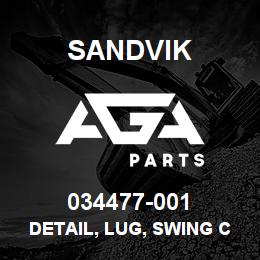 034477-001 Sandvik DETAIL, LUG, SWING CYLINDER | AGA Parts