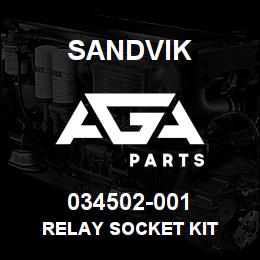 034502-001 Sandvik RELAY SOCKET KIT | AGA Parts