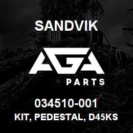 034510-001 Sandvik KIT, PEDESTAL, D45KS | AGA Parts
