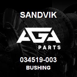 034519-003 Sandvik BUSHING | AGA Parts