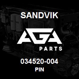 034520-004 Sandvik PIN | AGA Parts