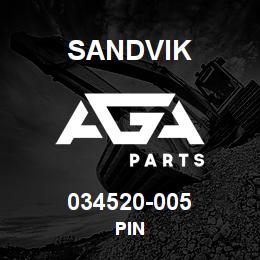 034520-005 Sandvik PIN | AGA Parts