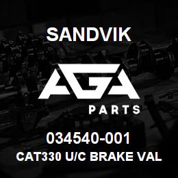 034540-001 Sandvik CAT330 U/C BRAKE VALVE FIELD KIT | AGA Parts