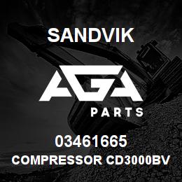 03461665 Sandvik COMPRESSOR CD3000BV | AGA Parts