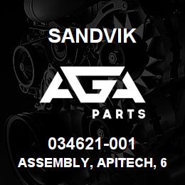 034621-001 Sandvik ASSEMBLY, APITECH, 6 SECTION | AGA Parts