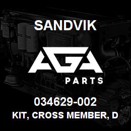 034629-002 Sandvik KIT, CROSS MEMBER, D45KS | AGA Parts